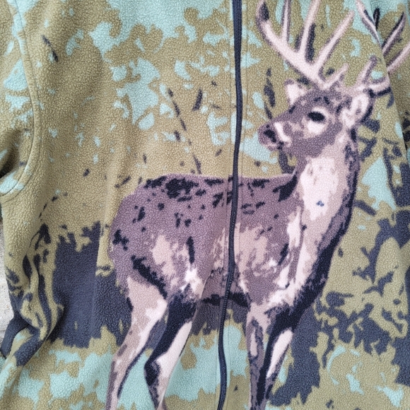 Mountain Ridge Deer Buck Fleece Shacket - Picture 5 of 6